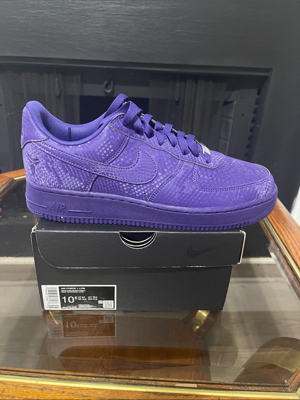 Nike Air Force 1 Low Purple Snakeskin-Texture